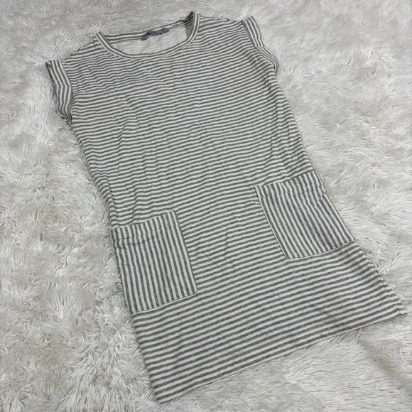 Athleta Women’s Ease Up Sweatshirt Dress striped jersey   Size XS - Picture 2 of 11
